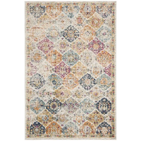 Safavieh 12 x 12 ft. Madison Bohemian & Traditional Round Rug; Cream & Multi Color MAD611B-12R